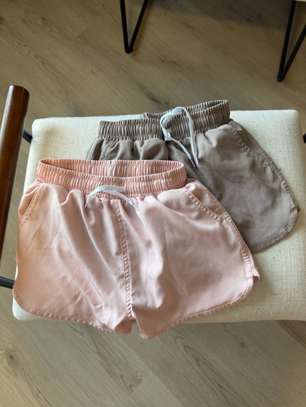 Kortni Jeane Pink and Taupe Boys Swim Shorts